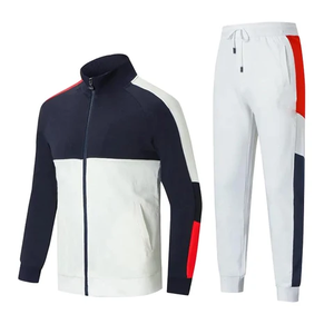 Training Jogging Wear Tracksuits For Men Custom Logo Zipper Joggers Suits 2 Piece Set Designer <b>Reflective</b> Men's Tracksuit - Product Image 4