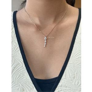 Collier pendentif moderne en or 14 carats avec diamant de laboratoire taille poire serti clos, 0,75 ct, bijou de luxe pour femme, cadeau et mariage - Product Image 1