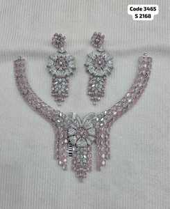 Ping Bling Luxury Crystal Floral <b>Statement</b> <b>Necklace</b> Set with Matching Drop Earrings Bridal Wedding Jewelry Set for Women - Product Image 4
