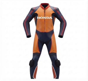 ชุดแข่งรถมอเตอร์ไซค์หนังแท้ Zonda Premium MotoCP แบบชิ้นเดียว/ชุดขับขี่พร้อม Hump ระดับ 2 CE ผลิตตามสั่ง - Product Image 1