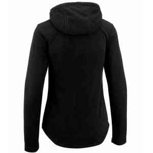 Veste d'équitation pour femmes en polyester et coton noir, fermeture éclair, col haut, pour activités équestres, logo personnalisé VI-HRJ-0029 - Product Image 2