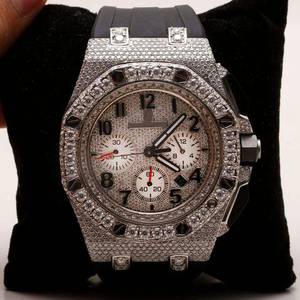 Reloj de Diamantes Moissanite Premium, Reloj de Pulsera Mecánico Automático con Incrustaciones de Diamantes, Caja de Acero Inoxidable para Hombre y Mujer - Product Image 4