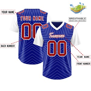 Wholesale American Football Jersey Interlock Fabric Heat Transfer Custom Logo OEM ODM Supplier Breathable Performance - Product Image 4