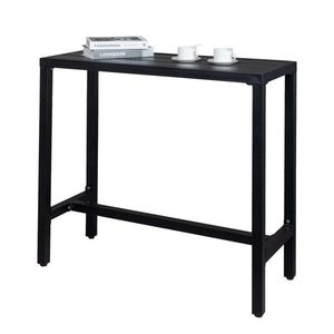 Tavolo da bar da patio in ferro nero da 40 pollici con pomello di regolazione, elegante arredamento da esterno - Product Image 6