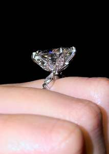 Anillos de Compromiso con Diamantes de Laboratorio Personalizados, CVD HTHP Vvs, Diamante Cultivado en Laboratorio, Oro de 18K, Anillo Solitario Marquise para Hombre y Mujer - Product Image 4