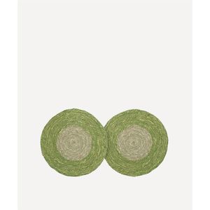 Sustainable Green Round <b>Braided</b> Table Placemat Bulk Handwoven Jute Fabric Dining Mat Kitchen Home Decor Table <b>Accessory</b> Mat - Product Image 1