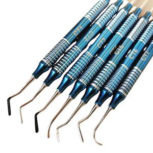 Spatule de remplissage en résine composite dentaire à manche creux, ensemble esthétique de 7 pièces, manuelle, stérilisable, en acier inoxydable, CE ISO dentaire - Product Image 6