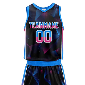 Ensemble de basket-ball en jersey de qualité supérieure, uniformes de basket-ball pour hommes personnalisés OEM, uniformes de basket-ball personnalisés à séchage rapide, design personnalisé - Product Image 4