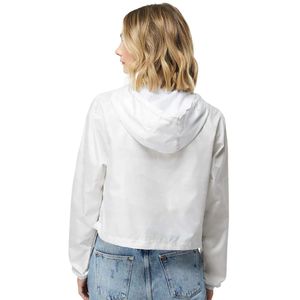 Chaqueta Corta Ligera Cortavientos con Capucha para Mujer, Cremallera Completa, Ropa Exterior Casual, Resistente al Viento, Impresión Personalizada, Venta al por Mayor de Fábrica - Product Image 2