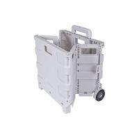 Chariot de rangement pliable à roulettes pour la logistique des supermarchés, solution de vente en gros