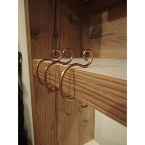 Porte-chaussettes en cuivre, crochets modernes pour chaussettes, crochets décoratifs naturels polis pour décorations de Noël, à bas prix - Product Image 5