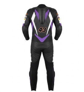 Combinaison de moto en cuir sur mesure de qualité supérieure MotoCP Racing 1 pièce, équipement de conduite avec bosse niveau 2 CE, fabriquée sur mesure - Product Image 2