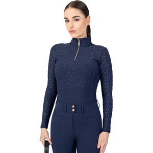 Camisetas de equitación personalizadas 100% poliéster para mujer, camiseta de manga corta para montar a caballo, traje ecuestre femenino. - Product Image 3