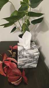 NEHA ENTERPRISES Modern Marble Tissue <b>Paper</b> <b>Box</b> Holder Premium Decorative Tissue <b>Storage</b> Case for Home Decoration - Product Image 2
