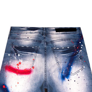 Pantalones Cortos de Mezclilla para Hombre, Casuales, de Verano, Estilo Urbano, Lavados, de Algodón, Corte Relajado, Ropa Moderna de Moda, Venta al Por Mayor - Product Image 5