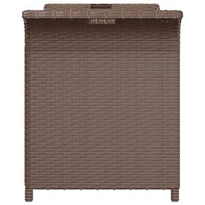 Brown Polyethylene Rattan <b>Garden</b> <b>Bench</b> 45.7 X 18.1 X 22.4 Inches Durable Outdoor Patio Furniture - Product Image 4