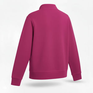 เสื้อสเวตเชิ้ตผู้ชายแบบซิปครึ่งตัว คอสูง สวมใส่สบาย อุ่น นุ่ม ผ้าฟลีซ แขนยาว สำหรับฤดูหนาว สีพื้น ย้อมสีแบบเป็นมิตรต่อสิ่งแวดล้อม - Product Image 5