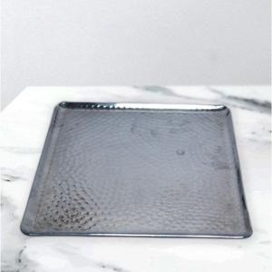 Abstract Pattern Metal Serving <b>Tray</b> Square Shape Durable Designs Decorative <b>Trays</b> High Quality Finish Modern <b>Tray</b> For Restaurant - Product Image 2