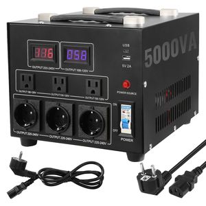 Convertitore di Tensione Professionale 5000W da 110V a 220V Step Up/Down per Adattatori da Viaggio - Product Image 6
