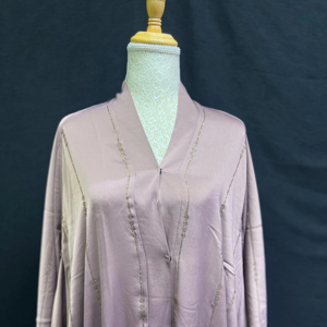 Best Selling Dubai Style Vintage Abaya for Women Traditional Islamic Long Sleeve Flared Hem MAXI Length Polyester Lightweight - Product Image 1