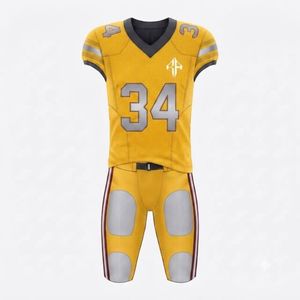 Uniforme de Fútbol Americano con Cuello en V, Sublimado, Corte Regular, 100% Poliéster, Material Premium de Alta Calidad para Hombre - Product Image 2