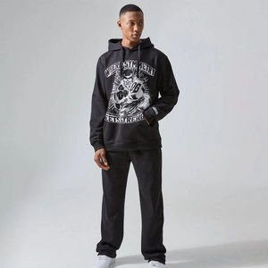 Nouvelle Collection 2026 : Ensemble Survêtement et Pantalon en Jersey 100% Coton pour Garçon, Coupe-Vent, Effet Délavé, Idéal Hiver pour Homme - Product Image 1