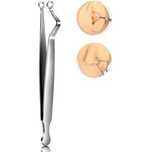 Ear <b>Piercing</b> Forceps Cartilage Helix Tragus <b>Piercing</b> Pliers <b>Clamps</b> Stainless Steel Body <b>Piercing</b> Forceps Tattoo <b>Clamp</b> Hemostatic - Product Image 5