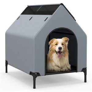 25 \ "X 36 \" casa di animali domestici di lusso con finestre eleganti mobili per animali domestici - Product Image 2