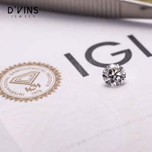 Diamants ronds cultivés en laboratoire D'vins Jewels, 1-5 carats, couleur E, pureté VS1 VS2, HPHT CVD, pour la fabrication de bijoux - Product Image 6