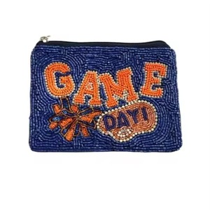 Handmade UGH Beaded Cotton Sports Style Coin <b>Purse</b> Fun Stylish Mini Pouch Coins Cards Essentials Perfect Gift Women Unique <b>Small</b> - Product Image 3