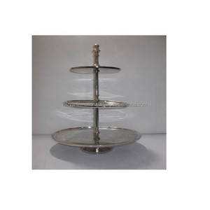 Aluminium Eco-Friendly Dishwasher Safe 3-Layer <b>Cake</b> Stand for <b>Wedding</b> Decoration - Product Image 5