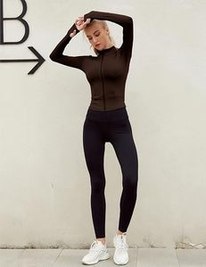Camiseta de Yoga para Mujer INDEX, Azul, Media Cremallera, Manga Larga, Ajuste Ceñido, Transpirable, Spandex/Poliéster, Ropa Deportiva, Diseño Sin Costuras, Color Sólido - Product Image 5