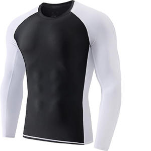 Hot Selling UPF50+ Breathable Eco-Friendly Quick Dry <b>Compression</b> <b>Shirts</b> for Men-Customized Color Design Front Long Sleeve <b>Gym</b> - Product Image 1