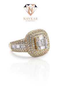 High On Demand Moissanite Diamond Engagement <b>Ring</b> Round Brilliant Cut GRA Certified 925 Silver <b>Ring</b> for Women <b>Indian</b> Supplier - Product Image 2