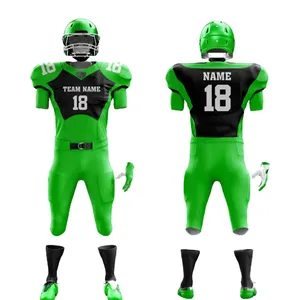 Ensemble d'uniformes de football américain sublimés, maillot et pantalon légers pour l'entraînement en équipe - Product Image 6