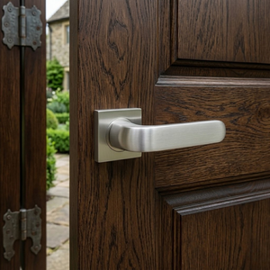 Luxury Designer Brass Mortise Door <b>Handle</b> Set | Heavy Duty Lever <b>Handles</b> for Interior Doors in Antique, Black, Graphite & Gold - Product Image 2