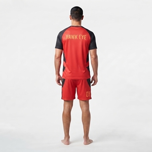 เสื้อฟุตบอลคอกลม OEM ODM สำหรับผู้ชาย ออกแบบลายทีมแบบซับลิเมชั่นตามสั่ง พร้อมชื่อผู้เล่น ทรงปกติ ชุดฟุตบอล - Product Image 6