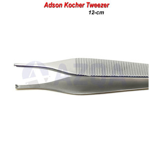 Pinzas Adson Kocher de Acero Inoxidable de Alta Calidad para Tejidos, Pinzas Dentales, Instrumento Quirúrgico - Product Image 3
