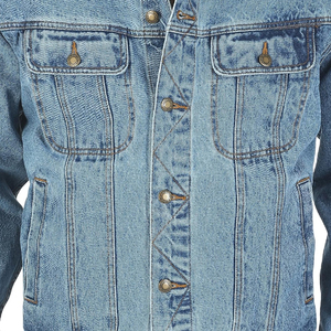 Veste en jean pour homme style urbain, vêtement d'extérieur en jean bleu, streetwear tendance, fermeture boutonnée, manteaux décontractés, vêtements d'extérieur de haute qualité - Product Image 2