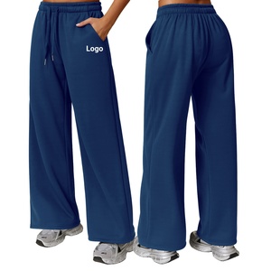 OEM 2024 New Arrival Women's <b>Loose</b> Oversize Training <b>Yoga</b> <b>Pants</b> Sports Jogging New Solid Color Cotton Sweatpants for Women - Product Image 6