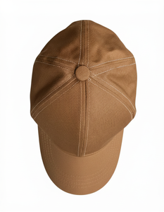 Casquette de baseball unisexe kaki 6 panneaux en sergé de coton couleur unie, ajustement réglable, chapeau décontracté pour adultes avec logo personnalisé, casquette sportive - Product Image 3