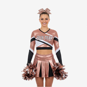 Uniforme de cheerleading pour femmes, taille adulte, en tissu respirant, sur mesure, sublimation, uniformes de cheerleading pour équipes sportives féminines - Product Image 2