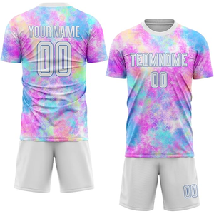 Trendy Men's Custom Soccer Set | Neon-Sublimation Graphic Football Jersey | Modern Street-Style Soccer Uniforms - Product Image 6