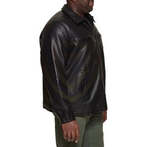 Chaqueta de Lona y Cuero Genuino para Hombre, Impermeable, Transpirable, Suave al Tacto, Estilo Urbano - Product Image 5