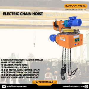 Polipasto Eléctrico de Cadena de 5 Toneladas con Control Remoto |   Elevador Industrial y para Almacenes - Product Image 2