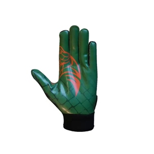 Guantes Deportivos Transpirables de Spandex con Dedos Completos, Estampado de Dragón Verde y Rojo, Antideslizantes, para Mujer, para Todas las Estaciones, para Gimnasio - Product Image 1