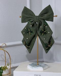 Élastique à cheveux en satin perlé fait main, accessoire de mode pour femmes et filles, idéal pour les festivals - Product Image 3