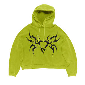 Sudadera con Capucha Unisex Oversize de Algodón con Lavado Ácido, Estampado Personalizado, Bordado y Teñido Liso Estilo Vintage - Product Image 1