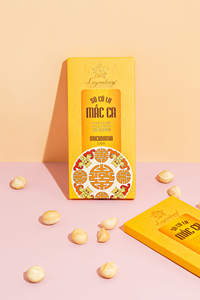 Barra de chocolate de gran calidad de un solo Origen de Vietnam, 72% de cacao oscuro y Macadamia para regalo - Product Image 4