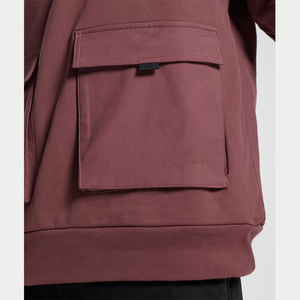 เสื้อฮู้ดผ้าฝ้ายแฟชั่นทันสมัยพร้อมกระเป๋าตกแต่ง  มีบริการสกรีนโลโก้ตามสั่ง  รับผลิตแบบ OEM - Product Image 6